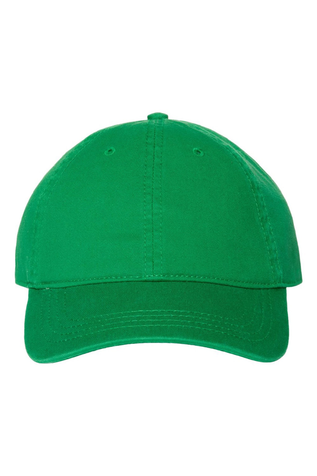 Cap America Hats i1002 Mens Relaxed Adjustable Dad Hat Kelly Green Flat Front