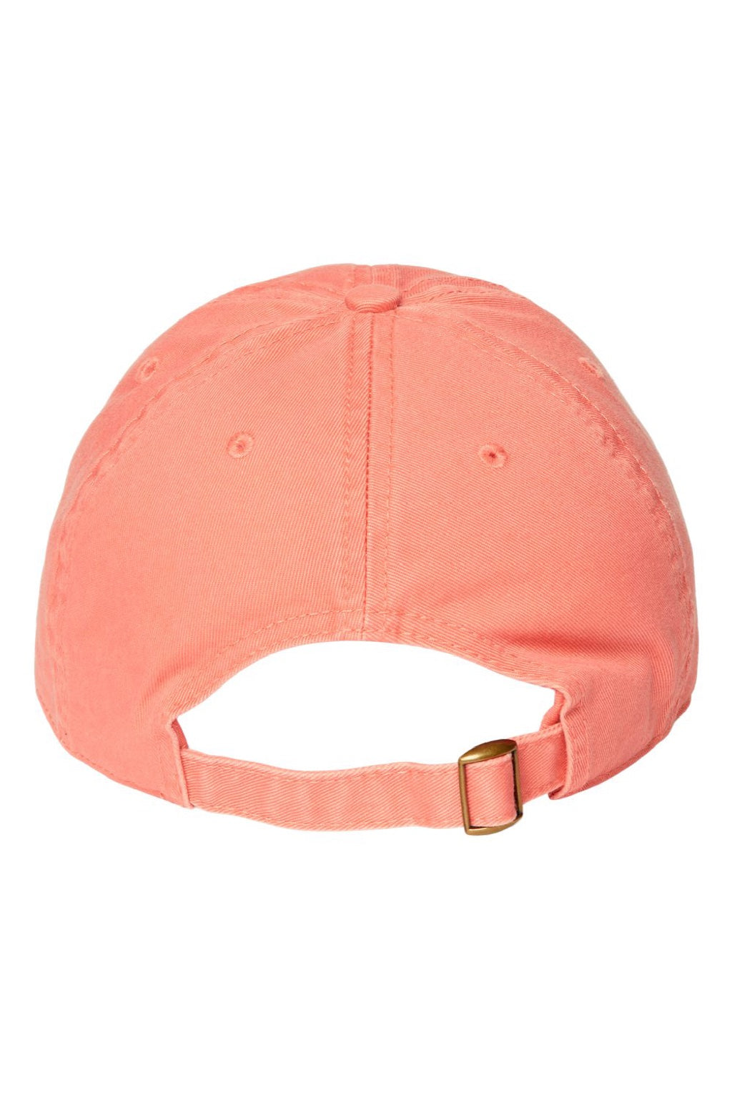 Cap America Hats i1002 Mens Relaxed Adjustable Dad Hat Melon Orange Flat Back