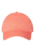 Cap America Hats i1002 Mens Relaxed Adjustable Dad Hat Melon Orange Flat Front