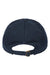 Cap America i1002 Mens Relaxed Adjustable Dad Hat Navy Blue Flat Back
