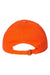 Cap America Hats i1002 Mens Relaxed Adjustable Dad Hat Orange Flat Back