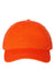 Cap America Hats i1002 Mens Relaxed Adjustable Dad Hat Orange Flat Front