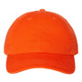 Cap America Mens Relaxed Adjustable Dad Hat - Orange - NEW