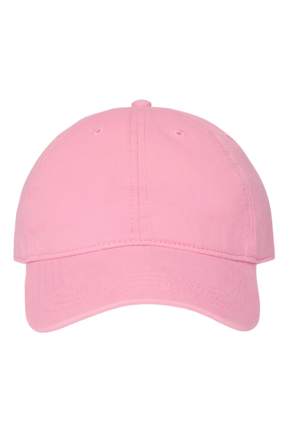 Cap America i1002 Mens Relaxed Adjustable Dad Hat Pink Flat Front