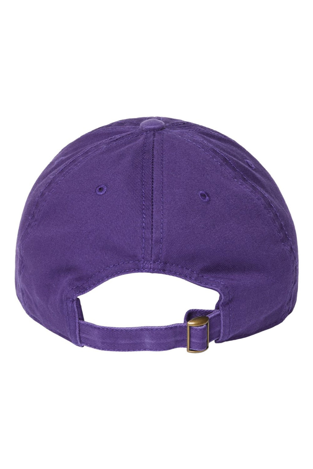 Cap America Hats i1002 Mens Relaxed Adjustable Dad Hat Purple Flat Back