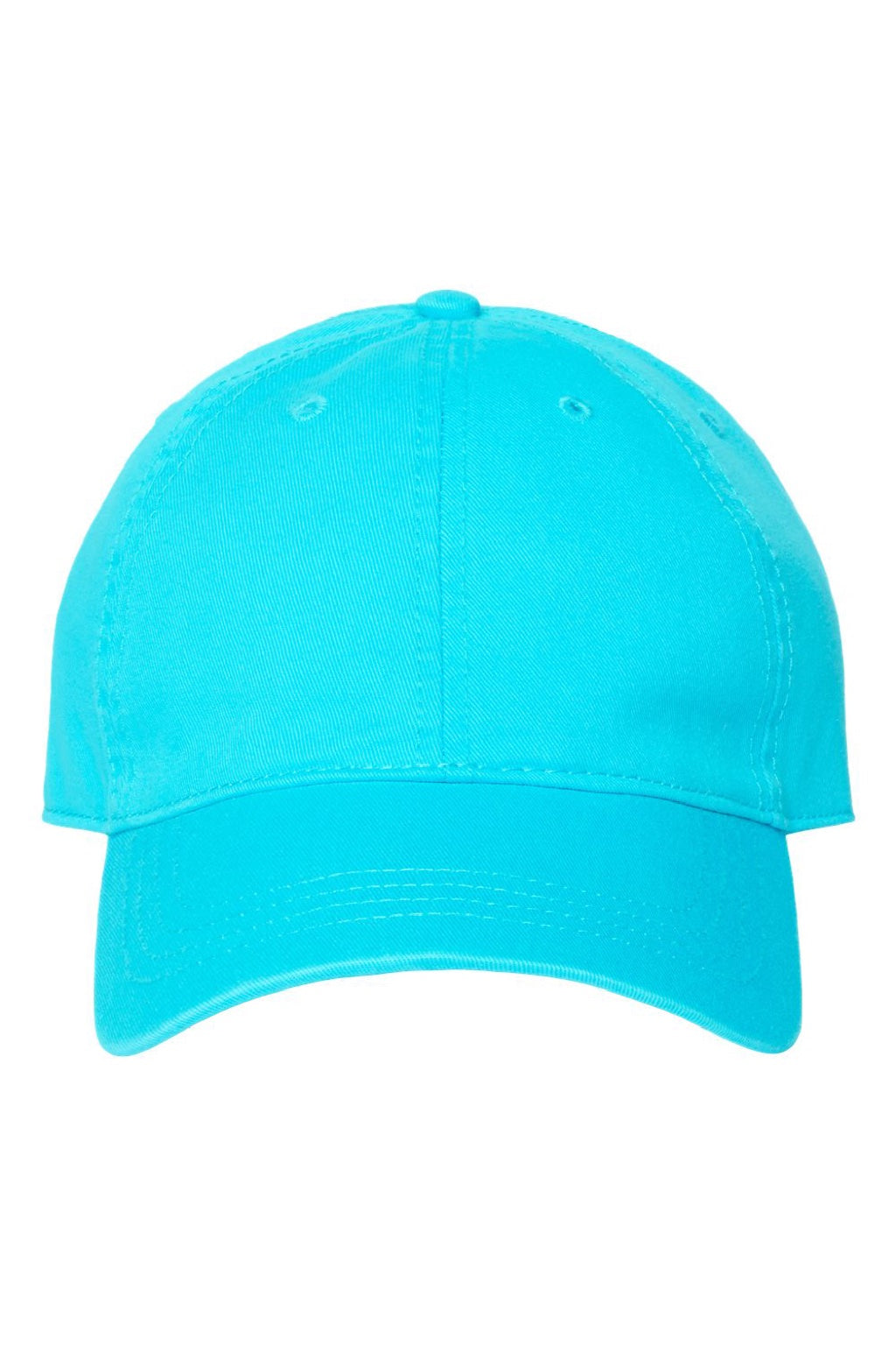 Cap America Hats i1002 Mens Relaxed Adjustable Dad Hat Scuba Blue Flat Front