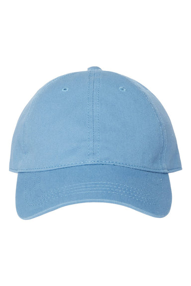Cap America i1002 Mens Relaxed Golf Dad Hat Sky Blue Flat Front