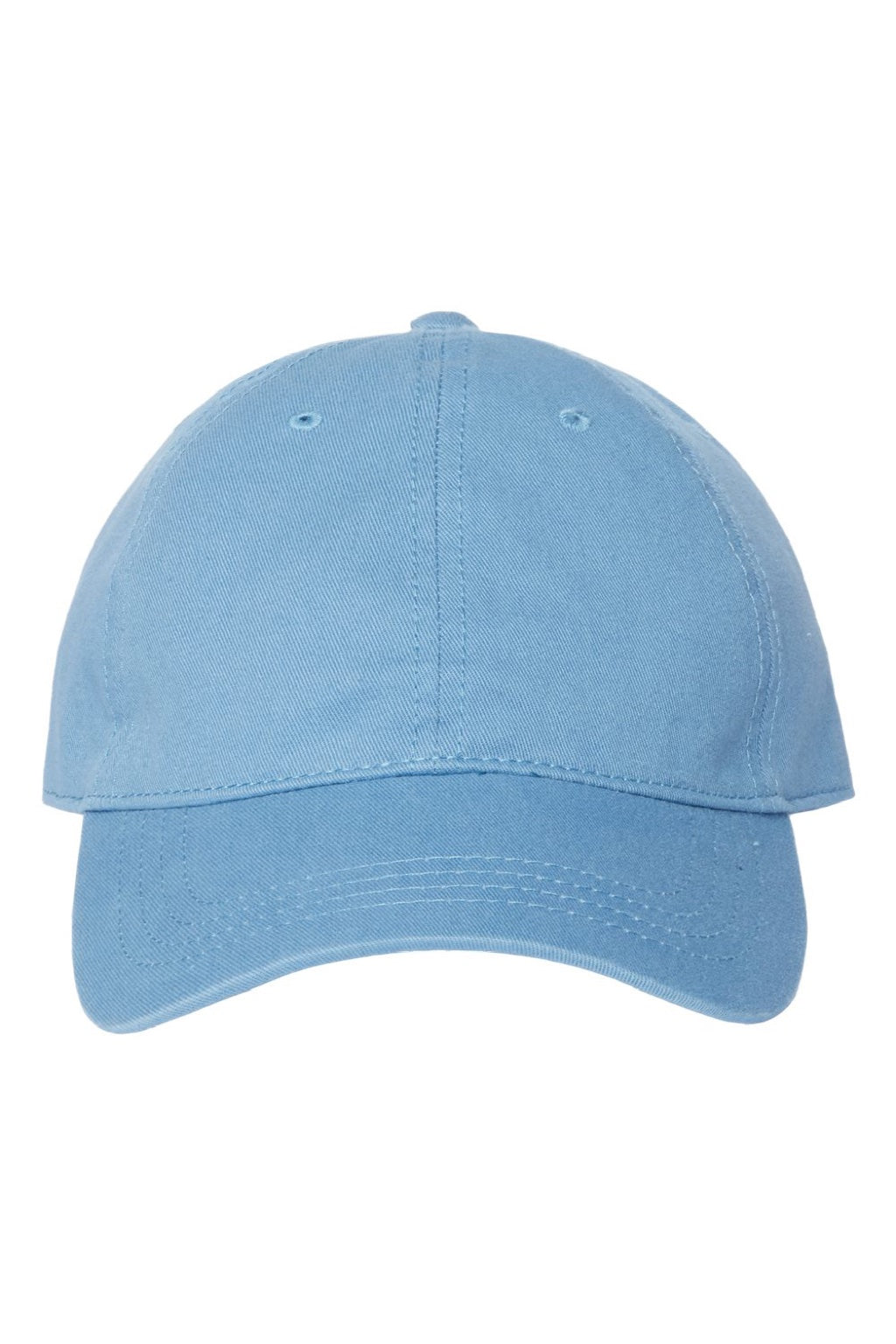 Cap America Hats i1002 Mens Relaxed Adjustable Dad Hat Sky Blue Flat Front