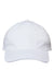 Cap America Hats i1002 Mens Relaxed Adjustable Dad Hat White Flat Front