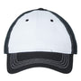 Cap America Mens Relaxed Adjustable Dad Hat - White/Black - NEW