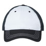 Cap America Hats Mens Relaxed Adjustable Dad Hat - White/Black