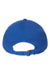 Cap America Hats i1002 Mens Relaxed Adjustable Dad Hat White/Royal Blue Flat Back