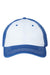 Cap America Hats i1002 Mens Relaxed Adjustable Dad Hat White/Royal Blue Flat Front