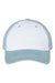 Cap America i1002 Mens Relaxed Adjustable Dad Hat White/Smoke Blue Flat Front