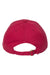 Cap America i1002 Mens Relaxed Adjustable Dad Hat Wine Red Flat Back