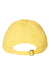 Cap America i1002 Mens Relaxed Adjustable Dad Hat Yellow Flat Back