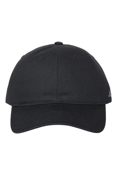 Adidas A12S Mens Sustainable Organic Relaxed Hat Black Flat Front