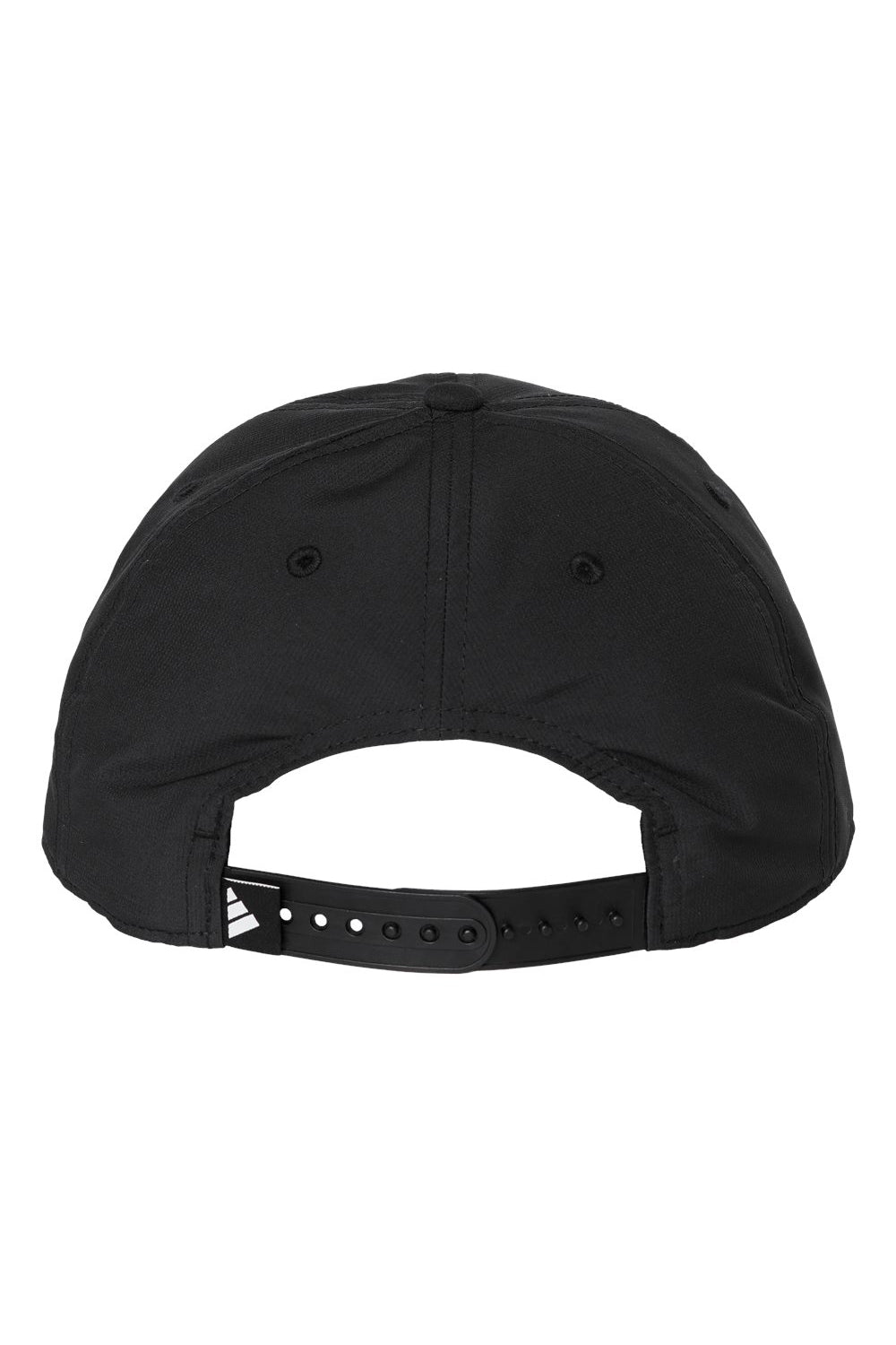 Adidas A600S Mens Sustainable Performance Max Moisture Wicking Snapback Hat Black Flat Back