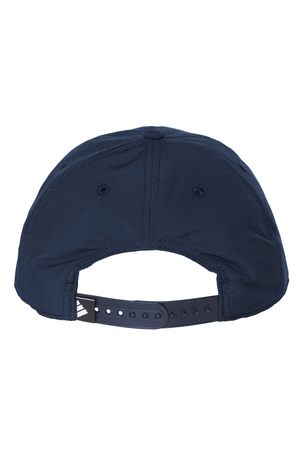Adidas A600S Mens Sustainable Performance Max Moisture Wicking Snapback Hat Collegiate Navy Blue Flat Back