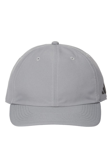Adidas A600S Mens Sustainable Performance Max Moisture Wicking Snapback Hat Grey Flat Front