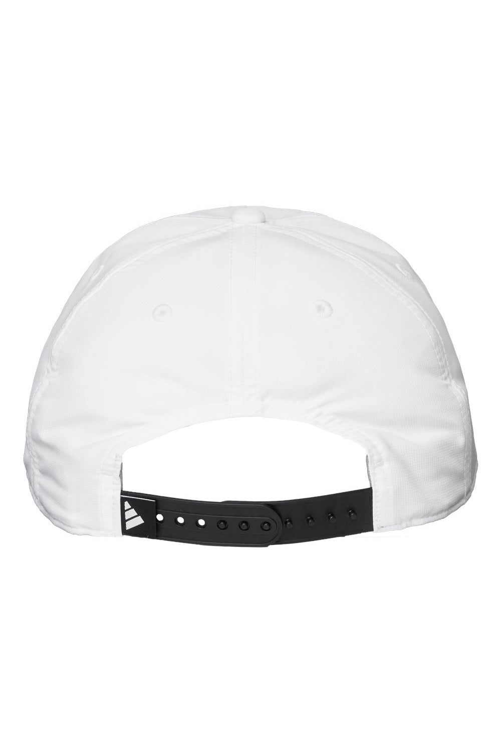 Adidas A600S Mens Sustainable Performance Max Moisture Wicking Snapback Hat White Flat Back