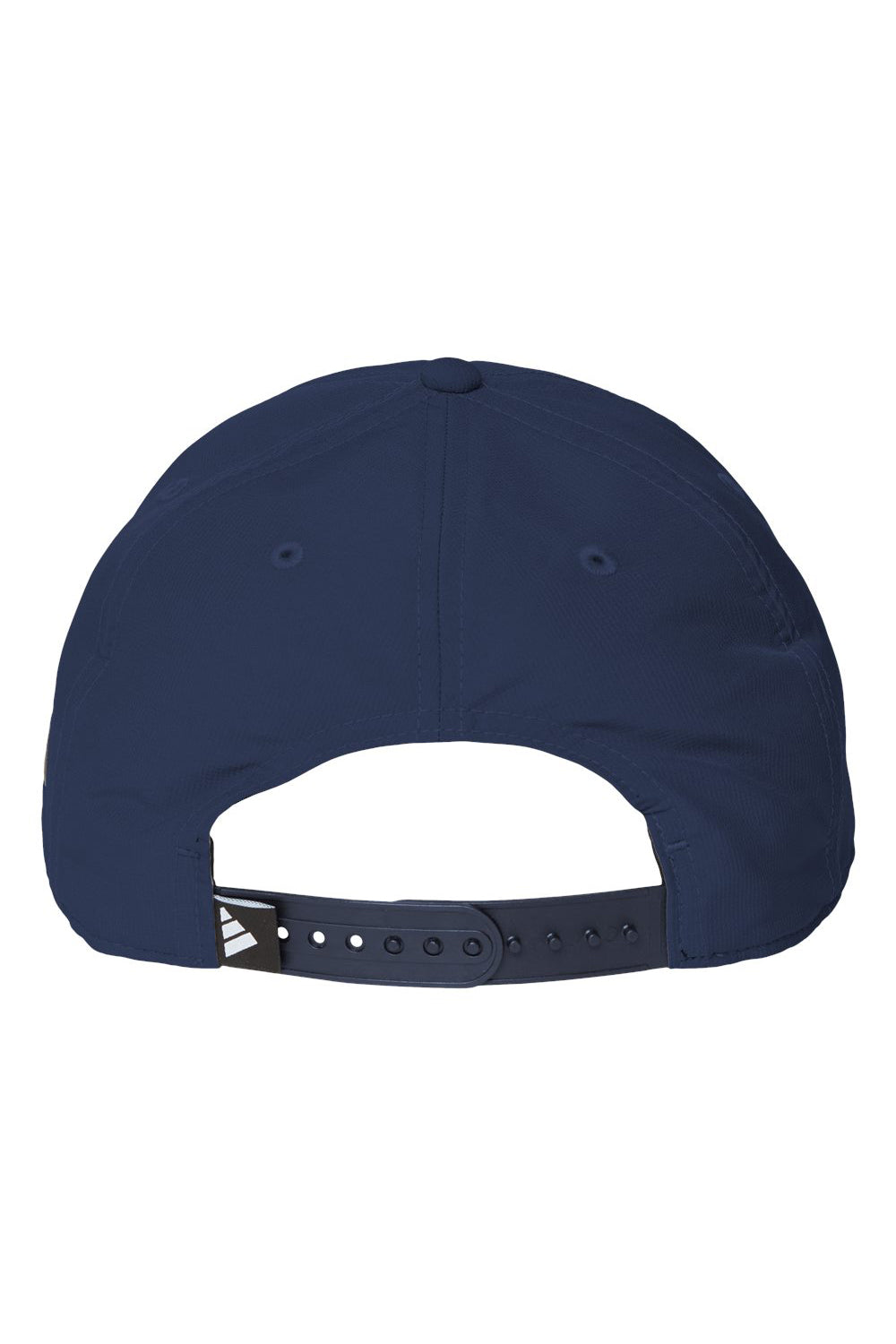 Adidas A605S Mens Sustainable Performance Moisture Wicking Snapback Hat Collegiate Navy Blue Flat Back