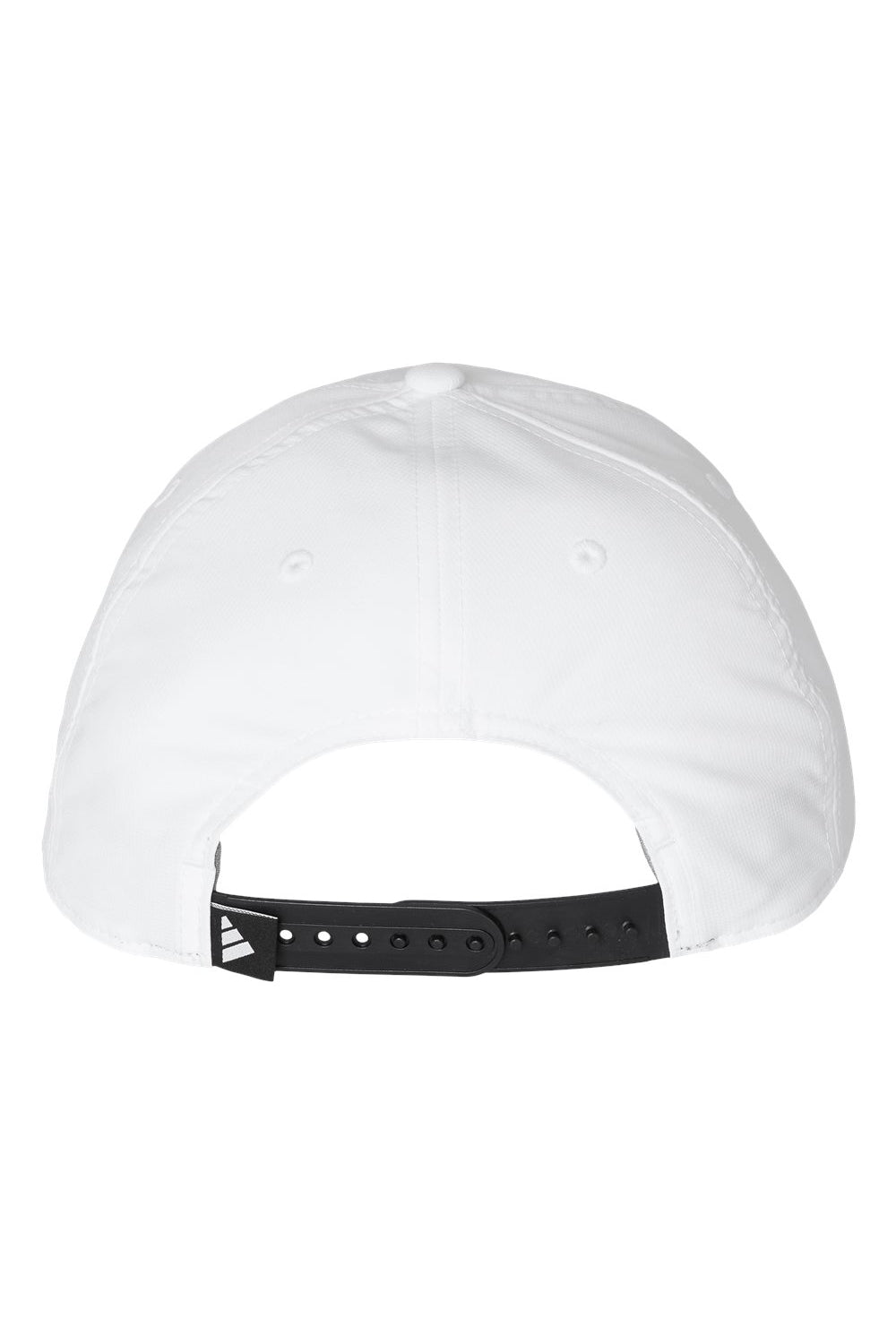 Adidas A605S Mens Sustainable Performance Moisture Wicking Snapback Hat White Flat Back