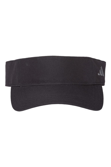 Adidas A653S Mens Sustainable Performance Visor Black Flat Front