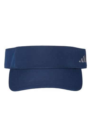 Adidas A653S Mens Sustainable Performance Visor Collegiate Navy Blue Flat Front