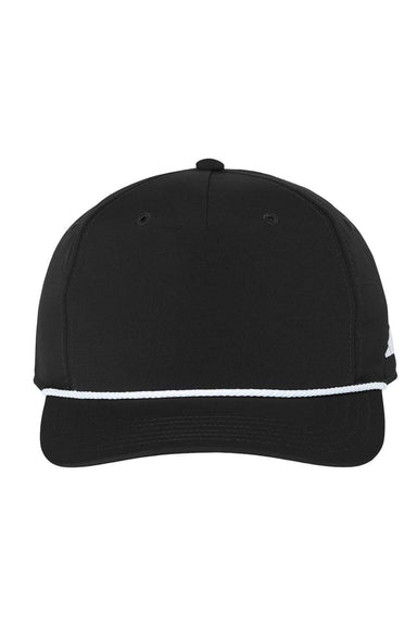 Adidas A671S Mens Sustainable Rope Hat Black Flat Front
