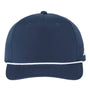 Adidas Mens Sustainable Moisture Wicking Rope Snapback Hat - Collegiate Navy Blue - NEW