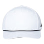 Adidas Mens Sustainable Moisture Wicking Rope Snapback Hat - White - NEW