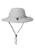 Adidas A672S Mens Sustainable Moisture Wicking Sun Hat Grey Flat Back