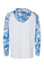 Paragon 240 Mens Tortuga Extreme Performance Moisture Wicking Long Sleeve Hooded T-Shirt Hoodie White/Blue Mist Camo Flat Back