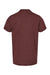 Tultex 235 Youth Fine Jersey Short Sleeve Crewneck T-Shirt Heather Burgundy Flat Back