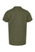 Tultex 235 Youth Fine Jersey Short Sleeve Crewneck T-Shirt Heather Military Green Flat Back