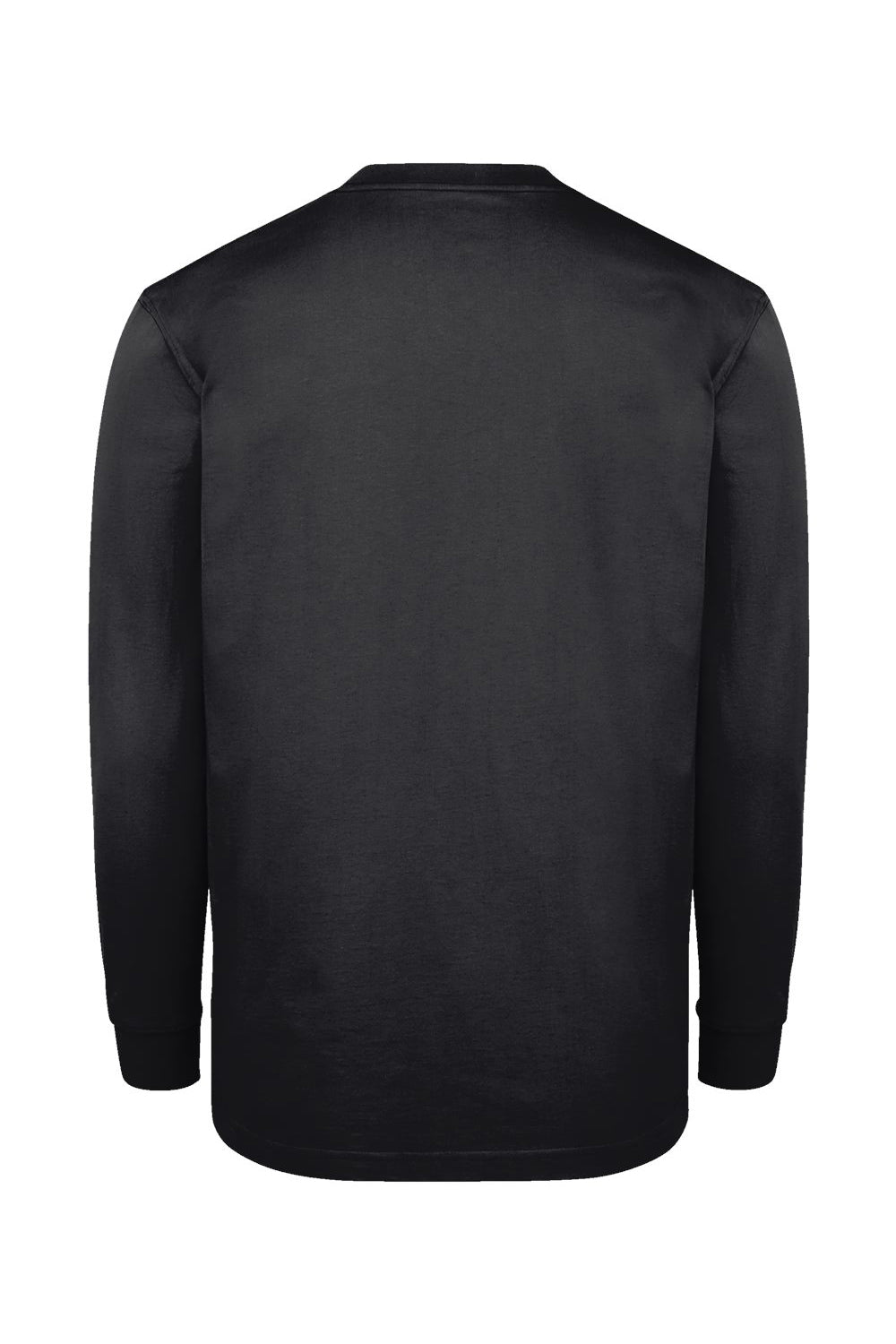 Dickies WL50 Mens Long Sleeve Crewneck T-Shirt w/ Pocket Black Flat Back