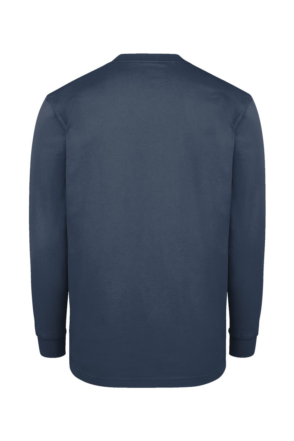 Dickies WL50 Mens Long Sleeve Crewneck T-Shirt w/ Pocket Dark Navy Blue Flat Back