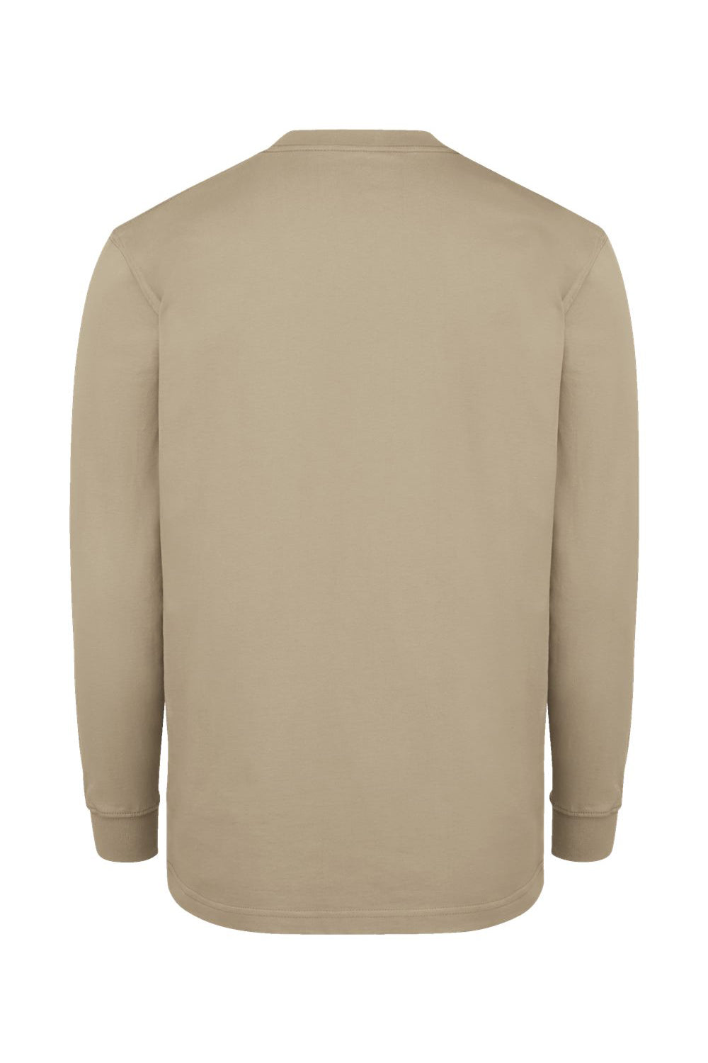 Dickies WL50 Mens Long Sleeve Crewneck T-Shirt w/ Pocket Desert Sand Flat Back