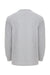 Dickies WL50 Mens Long Sleeve Crewneck T-Shirt w/ Pocket Heather Grey Flat Back