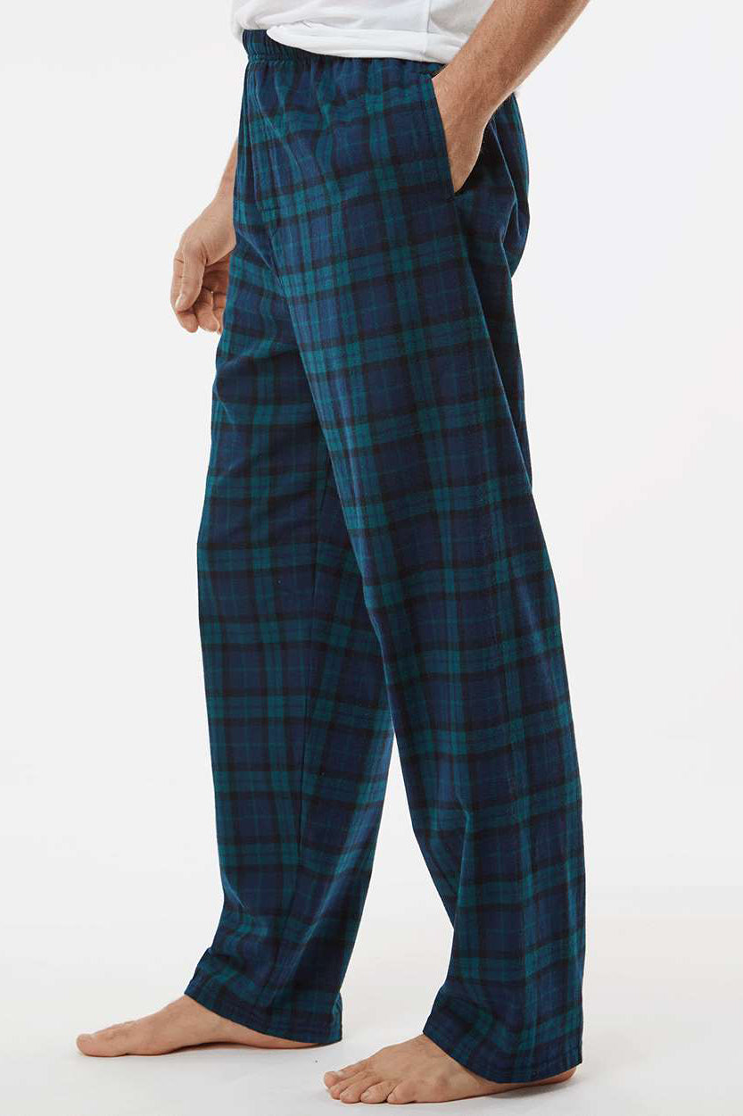 Boxercraft BM6624 Mens Harley Flannel Pants w/ Pockets Scottish Tartan Model Side