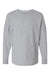 Boxercraft BW3514 Womens Pom Pom Long Sleeve Crewneck T-Shirt Heather Oxford Grey Flat Front