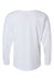 Boxercraft BW3514 Womens Pom Pom Long Sleeve Crewneck T-Shirt White Flat Back