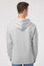 Independent Trading Company SS4500 Mens Hooded Sweatshirt Hoodie w/ Pouch Pocket Smoke Grey Model Back