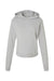 Bella + Canvas 7519 Womens Classic Hooded Sweatshirt Hoodie Heather Grey Flat Front