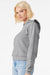 Bella + Canvas 7519 Womens Classic Hooded Sweatshirt Hoodie Heather Grey Model Side