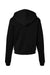 Bella + Canvas 7519 Womens Classic Hooded Sweatshirt Hoodie Black Flat Back