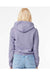 Bella + Canvas 7519 Womens Classic Hooded Sweatshirt Hoodie Dark Lavender Model Back