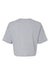 Bella + Canvas 6482 Womens Jersey Cropped Short Sleeve Crewneck T-Shirt Heather Grey Flat Back