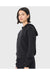 Bella + Canvas 7519 Womens Classic Hooded Sweatshirt Hoodie Heather Dark Grey Model Side